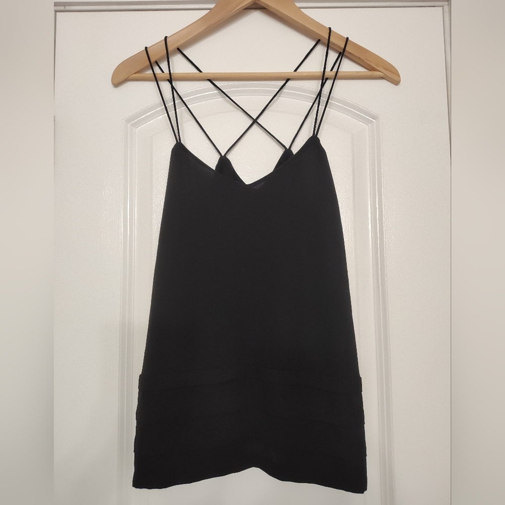 Candie's Black Tiered Racerback Camisole Top Coquette Whimsigoth